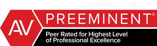 Martindale-Hubbell AV Preeminent badge for the highest peer-rated level of professional excellence.